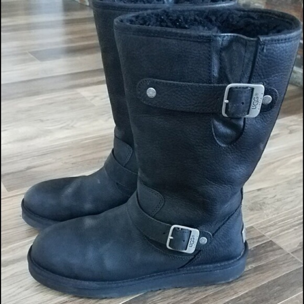 Dark gray winter Uggs